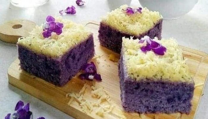 Cake Ubi Ungu Kukus Praktis Lezat