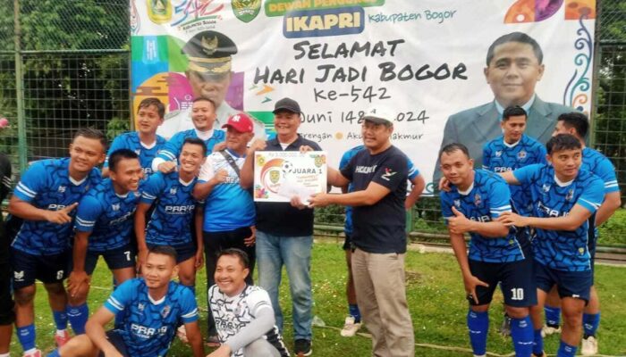 Dalam Rangka HJB Kapri Inisiasi Turnamen Mini Soccer Cup Antar SKPD dan Kecamatan se- Kabupaten Bogor