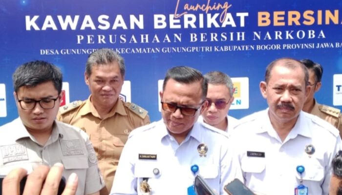 Desa Gunung Putri Dan BNN Launching Kawasan Berikat BERSINAR, Kawasan Perusahaan Bersih Narkoba